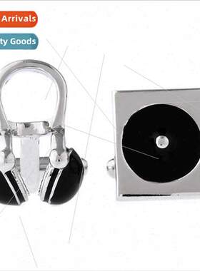 Musical Instrument Buckle CD Headphone walkman Cufflinks A30
