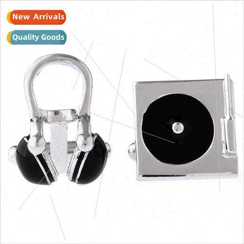 Musical Instrument Buckle CD Headphone walkman Cufflinks A30