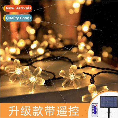 Solar string led outdoor remote control waterprogarden decor