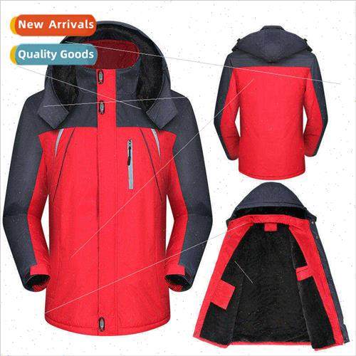 Cotton jacket men padded thickened winter outdoor reflective