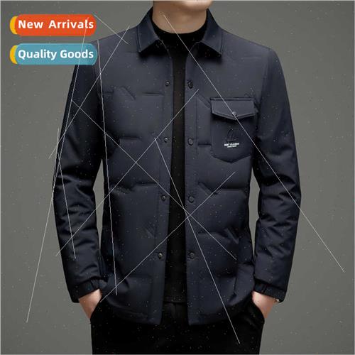 Men 2023 fall winter new light down jacket men young men lap