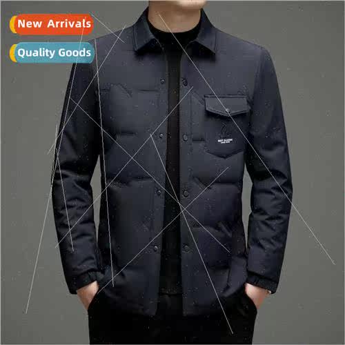 Men 2023 fall winter new light down jacket men young men lap