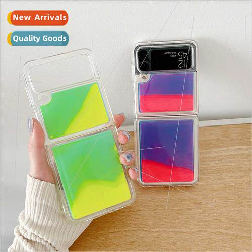 适用Samsung Z Flip34 Folding Glow-in-the-Dark QuicksPhone Ca