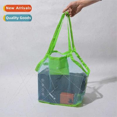 Travel Folding Organizer Beach Mesh Bag Handheld Large Capac