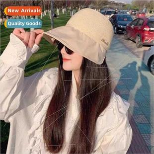 sunscreen breathable large Korea girls hat brim ladi sun