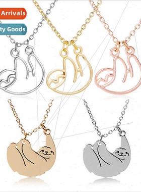 creative personaly animal koala sloth necklace collarbone ch