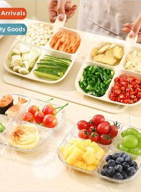 Household wh handles compartmentalized vegetable tray ingred
