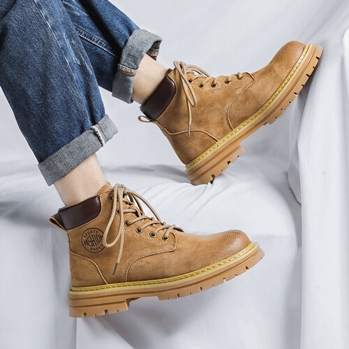 简梵登英伦风工装马丁靴