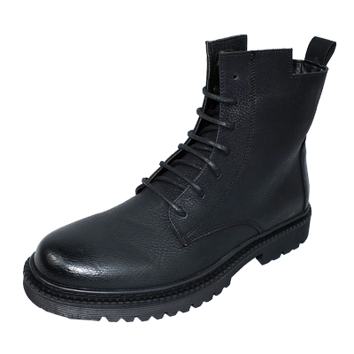 网红工装靴黑色百搭风高帮皮鞋