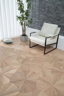 多层异形橡木大荷叶人字拼大树叶地板拼花系列地暖实木复合地板