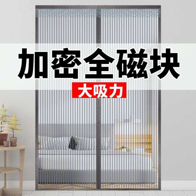 防蚊门帘夏天大门通风自粘贴纱网纱窗卧室免打孔防蝇高档磁性沙门