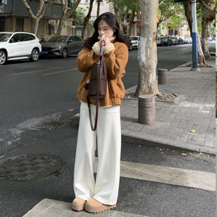 PERRY自制小个子羊羔毛皮毛一体外套女宽松显瘦百搭上衣150xxs