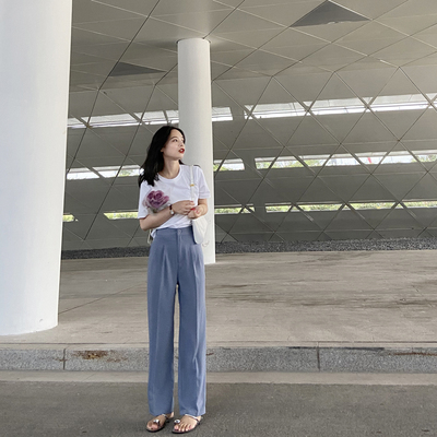 高腰perry休闲93厘米拖地