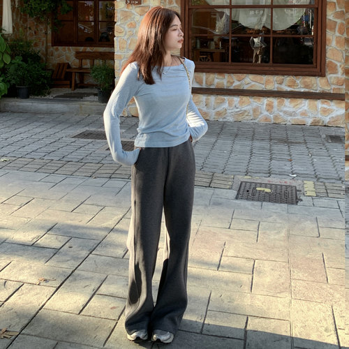 PERRY自制小个子松紧高腰舒适运动裤小码150xxs