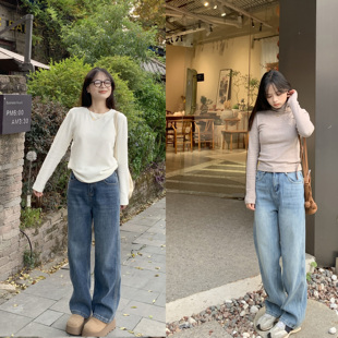 150xxs 小码 PERRY自制小个子加绒窄版 牛仔裤