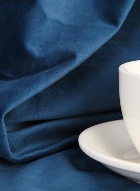 蓝色系丝绒桌布ins北欧纯色绒感莫兰迪台布茶几布餐台布百搭盖巾