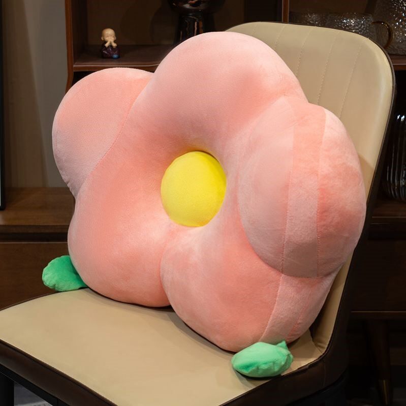 ins风花朵抱枕沙发客厅太阳花靠枕床头靠垫靠背办公室护腰汽车用