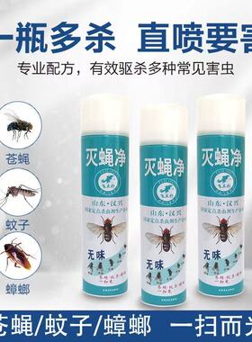 飞立扑灭蝇杀虫气雾剂家用灭苍蝇蚊子饭店商用家庭山东汉兴
