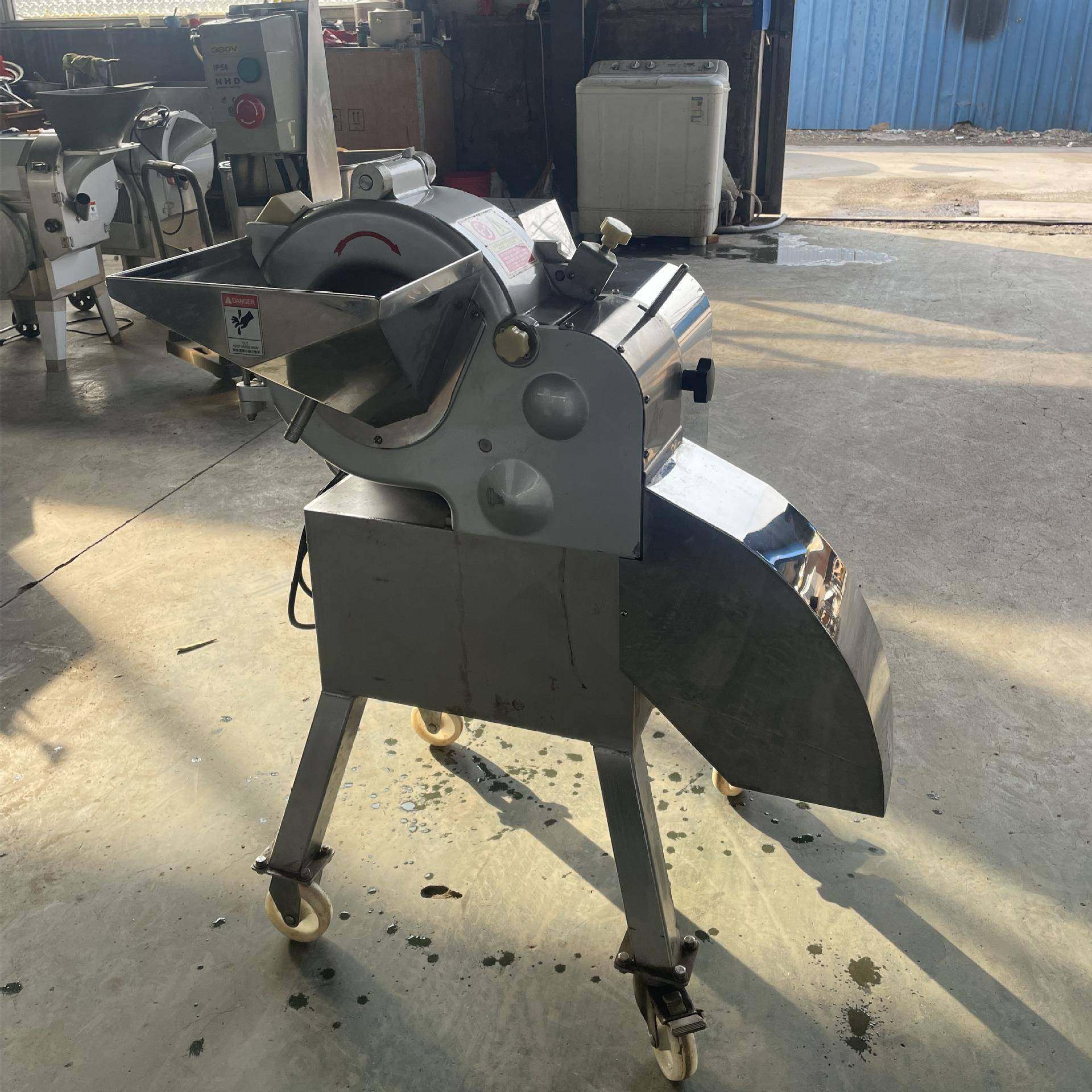 商用全自动酱咸菜榨菜切丁机竹笋黄瓜切块机800型卷心菜切块设备