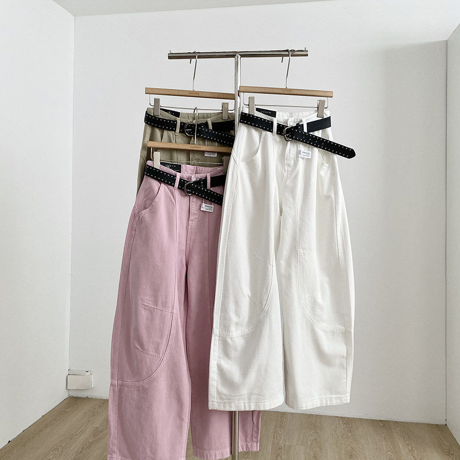 2026春季新款韩版chic复古风高腰弯刀裤女宽松显瘦百搭阔腿牛仔裤,女装/女士精品,牛仔裤,淘宝优惠券,粉丝福利购,淘宝优惠卷