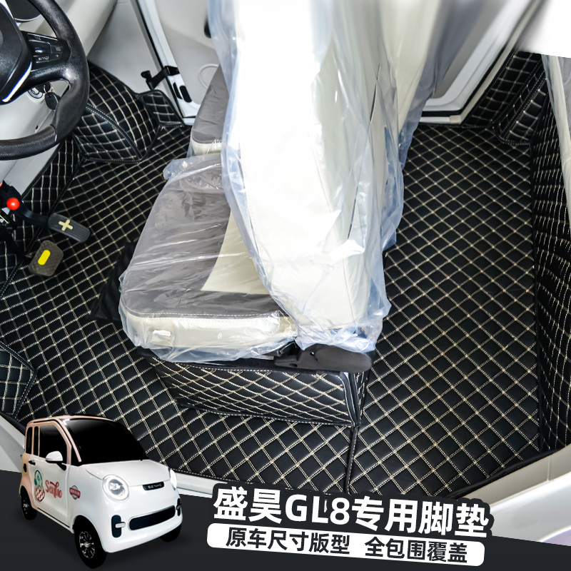 专用盛昊GL8G2雷迈果冻F1F3F6PorT8电动四轮车三轮车脚垫全包