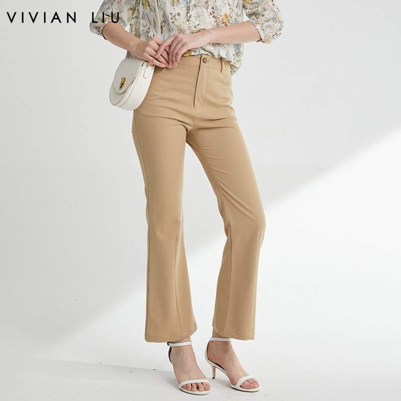 VIVIANLIU/红英喇叭长裤