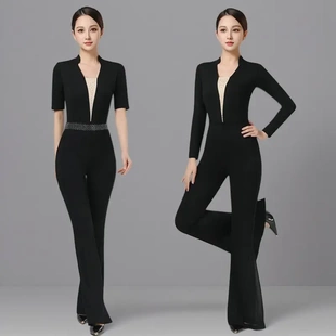 新款形体训练服装女套装高端仪态礼仪专业导师课走秀长袖舞蹈服装