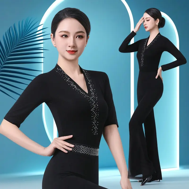 2025新款春夏形体训练服装气质礼仪走秀导师仪态体态基训模特套装