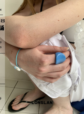 LONSLAN ACC 2025ss 彩色个性弧面树脂戒指 韩系食指戒
