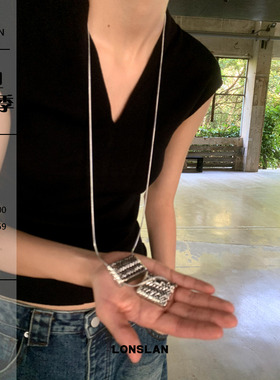 LONSLAN ACC 2024搭配 中古编织包包吊坠毛衣链长款项链子