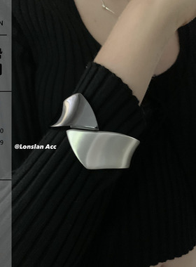 LONSLAN情侣帅气金属手镯