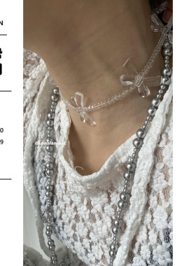 LONSLANACC透明芭蕾少女锁骨链