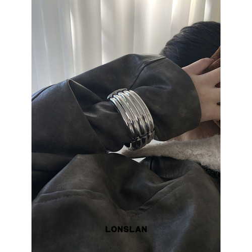 LONSLANACC宽版金属手镯