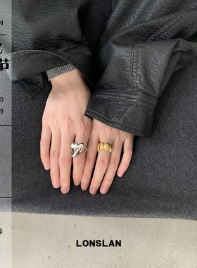 LONSLANACC贝壳+爱心戒指组合