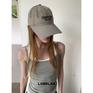 个性 2025ss 字母刺绣速干面料百搭情侣帽 ACC LONSLAN