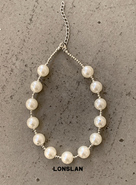 LONSLAN ACC 2025SS气质优雅珍珠拼接项链高级感锁骨链