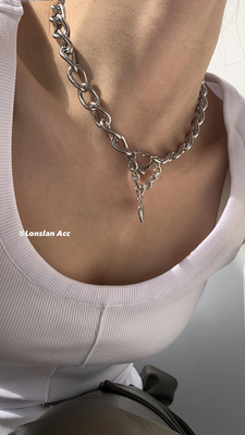 LONSLANACC重工爱心质感项链