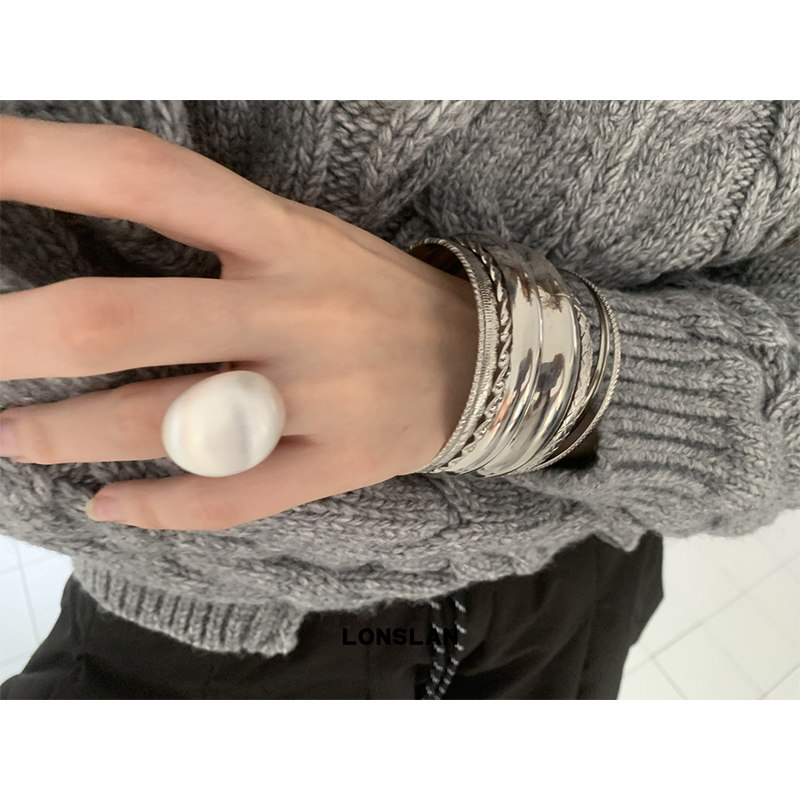 LONSLAN ACC 2024 INS NICHE DESIGN MULTI-LAYER METAL RING