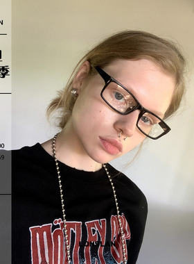 LONSLANACC复古文艺方形日系眼镜