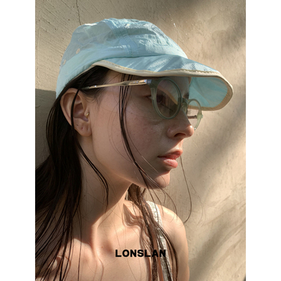 LONSLAN ACC 2025ss博主同款彩色拼接速干帽春夏遮阳帽