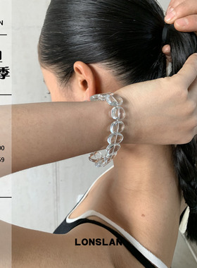 LONSLAN ACC 2025ss简约透明串珠高级清冷感手链