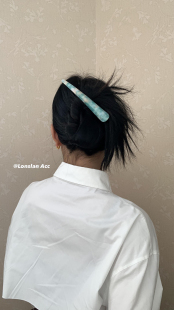 复古小女孩 2022NEW 气质简约醋酸亚克力发夹边夹 ACC Lonslan