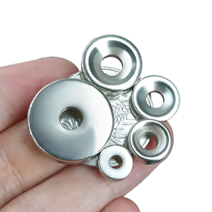 高强力磁铁圆形带孔沉头孔打捞超强磁钢钕铁硼稀土磁石吸除铁器