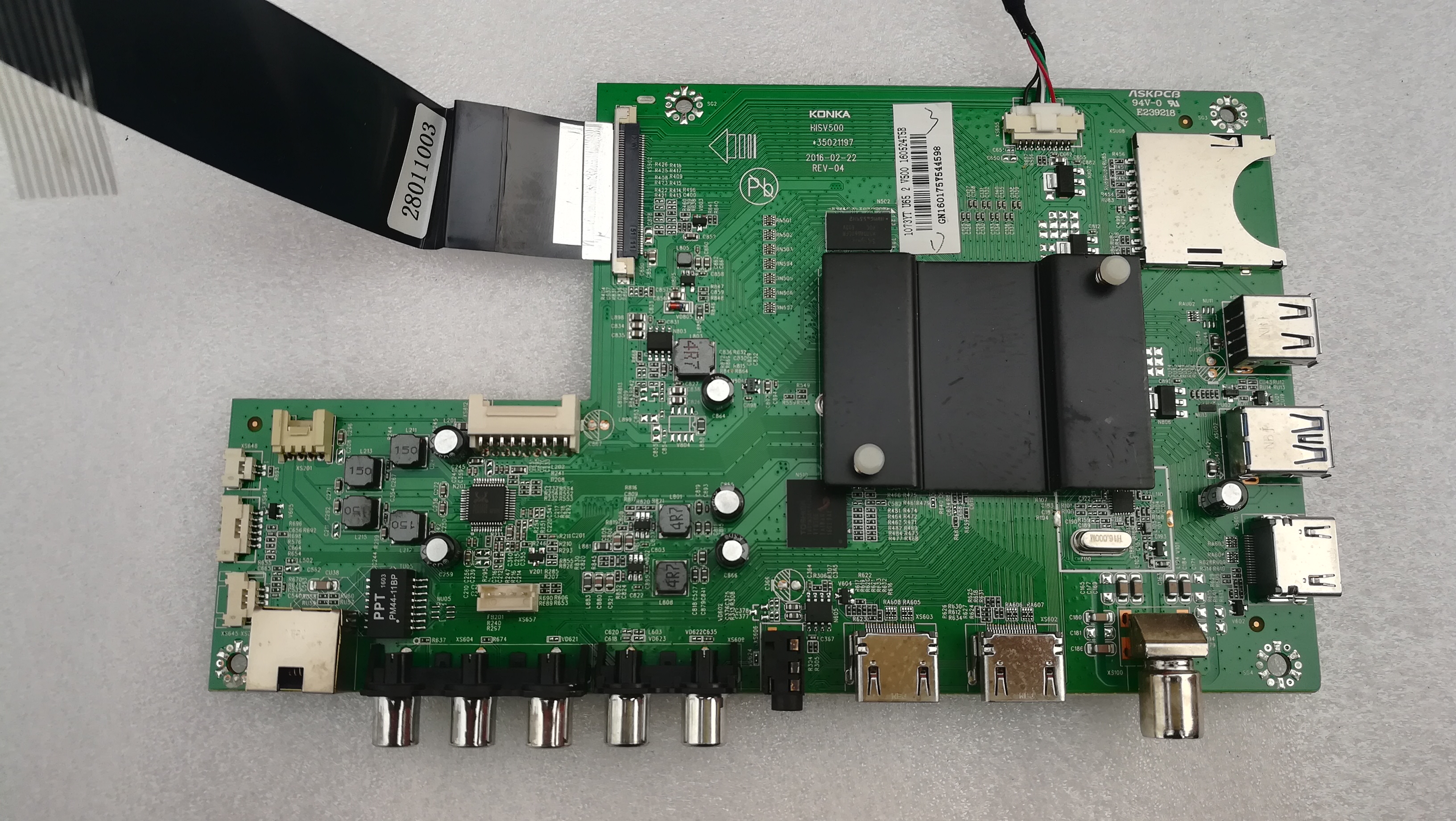 原装康佳LED49G9200U主板 35021197 屏899YT 现货 成色新