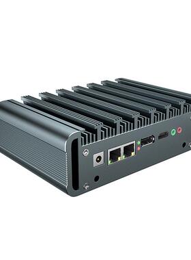倍控 I7-8550U四核工控小主机8代酷睿无风扇 串口RS232微型电脑双