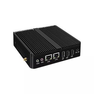 J4125全铝无风扇嵌 N100 倍控迷你工控机双网口双串口N5105 J6412