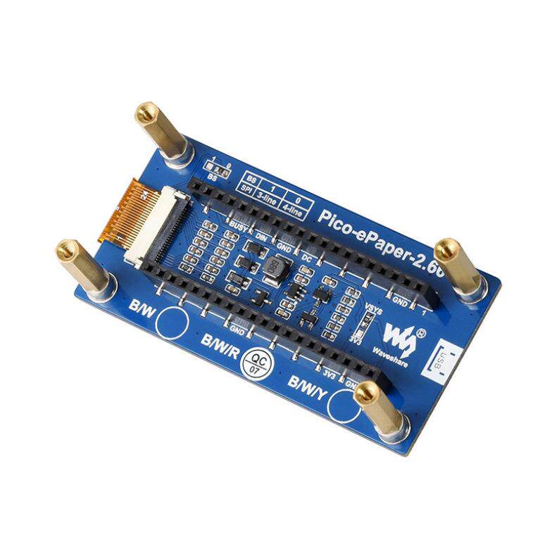 2.66寸Pico红色电子墨水屏扩展板e-paper 296×152分辨率 SPI通信