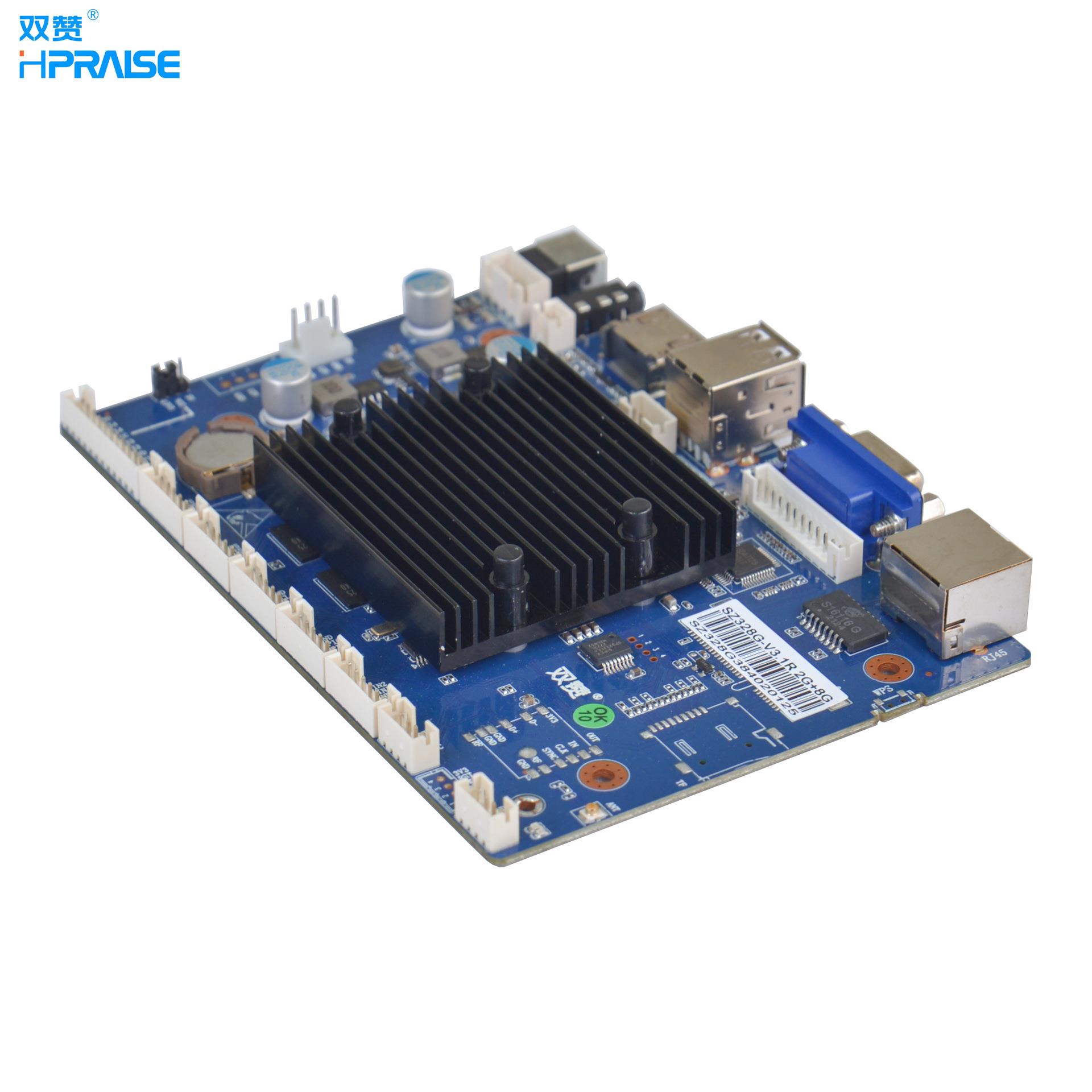 Rk3288安卓Ubuntu主板 VGA双屏广告机智能柜电玩游戏机工业开发板