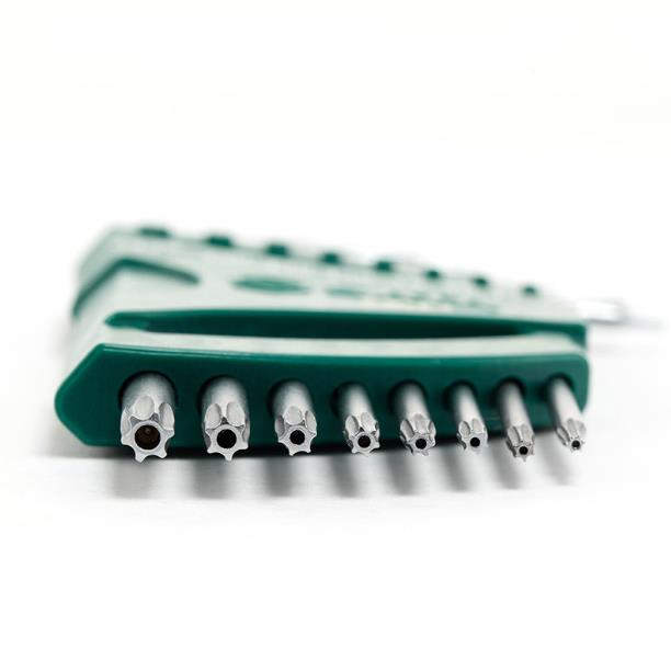 世达8件加长中孔花形扳手09701-六角花型T6-T7-T8-T9-T10-T15-T20