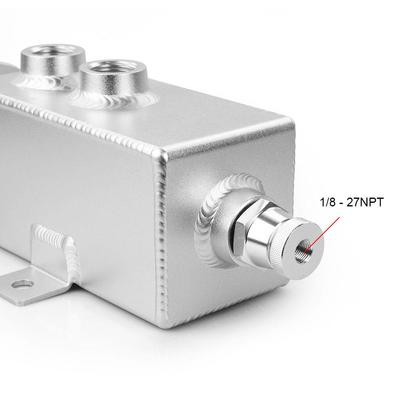 跨境汽车改装配件机油透气壶1L铝合金带空滤废气机油壶副油箱2L